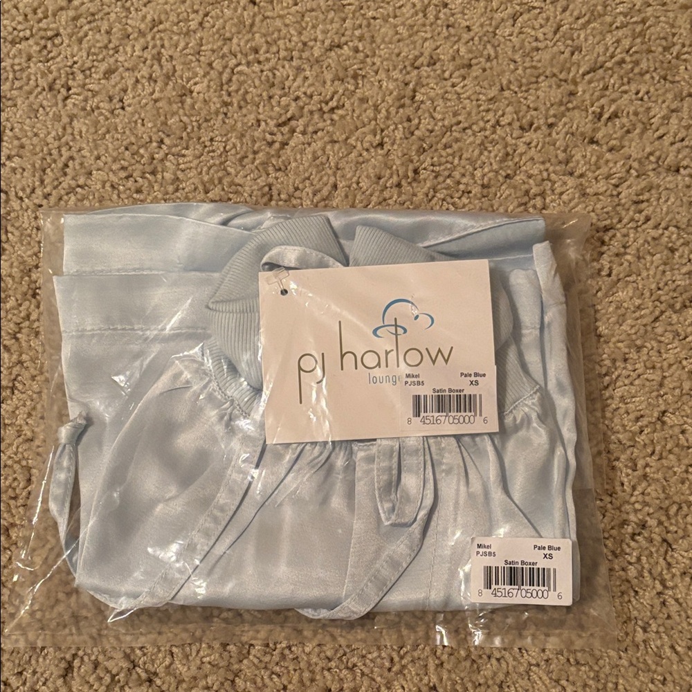 PJ Harlow Women's Light Blue Pajama Shorts mikel nwt size xs